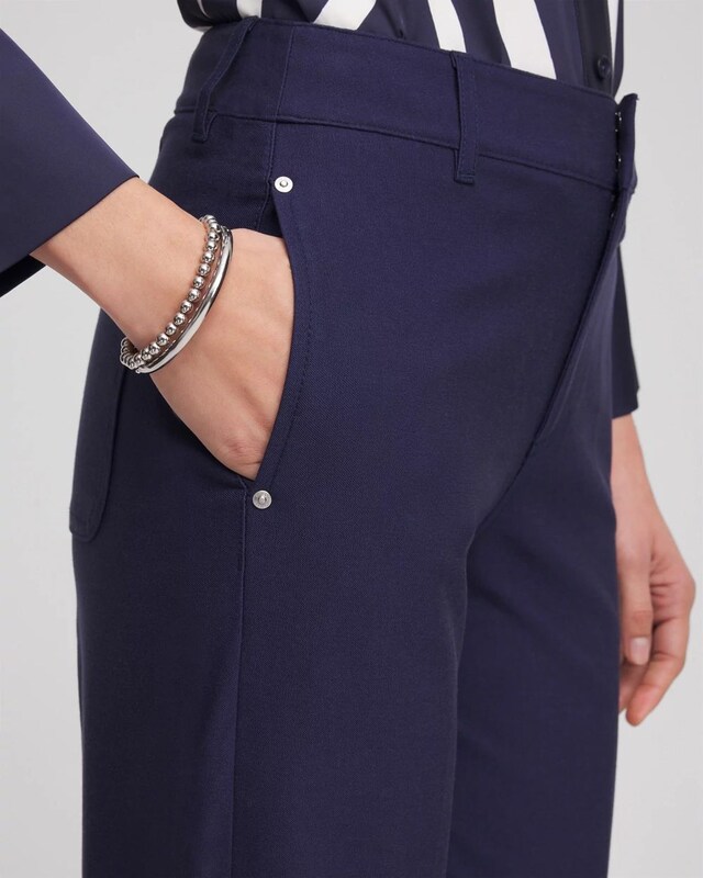 Cotton Straight-Leg Trousers - image 4